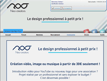 Tablet Screenshot of neo-creators.fr